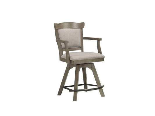 ECI Furniture - Pinecrest Tulip Spectator Swivel Counter Stool w/ upholstered seat (Set of 2) - 1014-79-SCS3 veiw 1