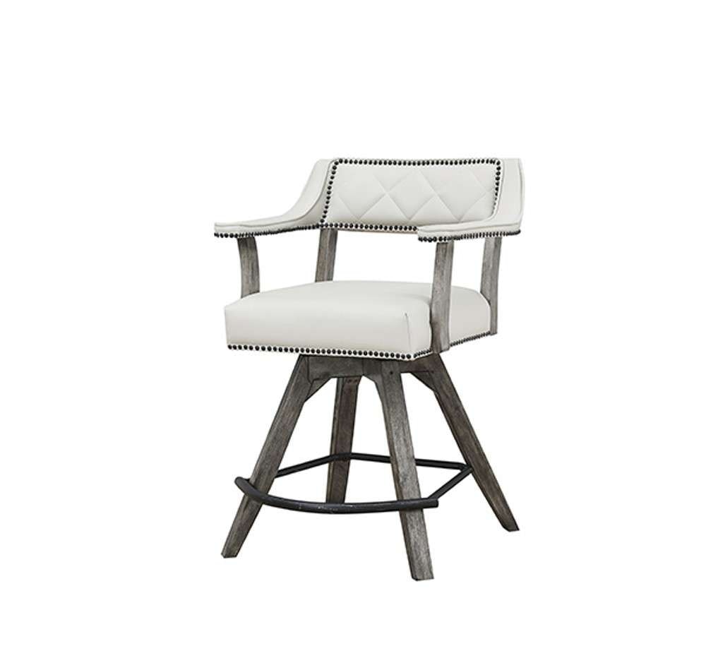 ECI Furniture - Shades of Gray Spectator Swivel Swivel Stool w/ Nailhead Seat - 0921-95-SCS view 1