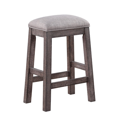 ECI Furniture - Spring Haven 24 in. Seat Height Saddle Stool, Dark Distressed - 1378-40-SS24 view 1
