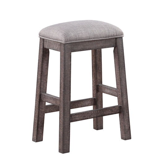 ECI Furniture - Spring Haven 24 in. Seat Height Saddle Stool, Dark Distressed - 1378-40-SS24 view 1
