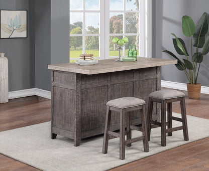 ECI Furniture - Spring Haven 24 in. Seat Height Saddle Stool, Dark Distressed - 1378-40-SS24 view 2
