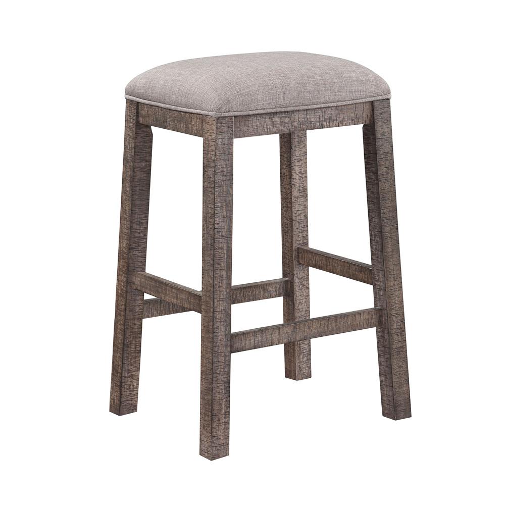 ECI Furniture - Spring Haven 30 in. Seat Height Saddle Stool, Dark Distressed - 1378-40-SS30 view 1