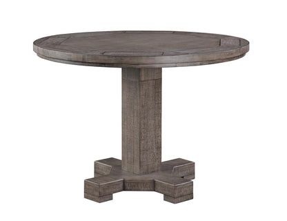 ECI Furniture - Spring Haven 30 in. or 36 in. Adjustable Height 52 in. Round Game Table Complete, Dark Distressed - 1378-40-GT/GB view 1