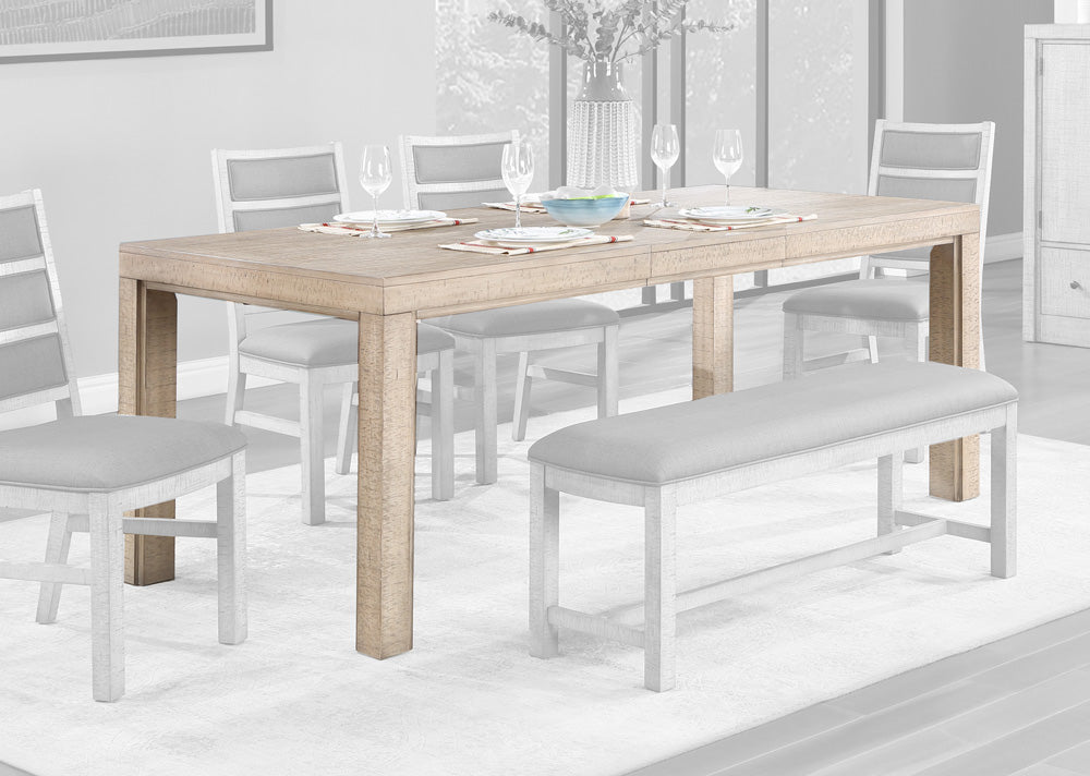 ECI Furniture - Spring Haven 38 in. Leg Dining Table, Light Distressed - 1378-41-LT view 1
