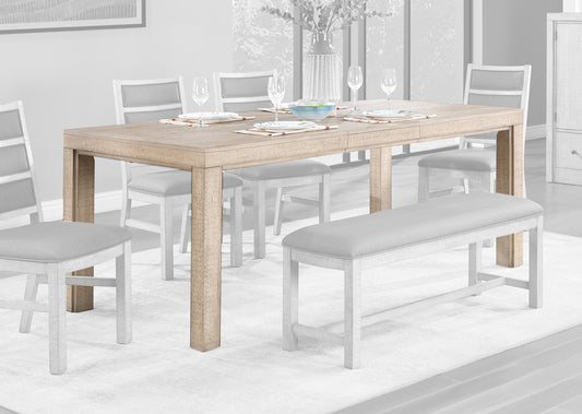 ECI Furniture - Spring Haven 38 in. Leg Dining Table, Light Distressed - 1378-41-LT view 1
