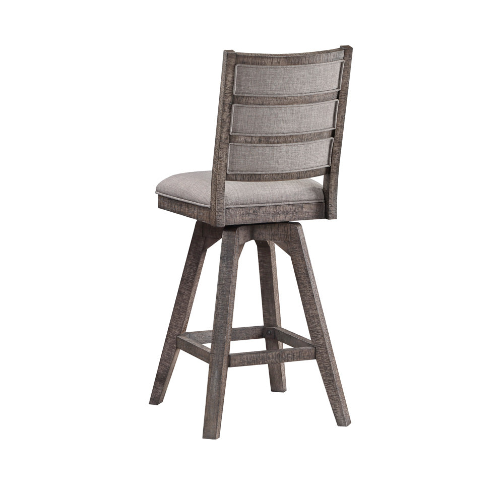 ECI Furniture - Spring Haven High Back Swivel Bar Stool, Dark Distressed - 1378-40-HBBS view 2
