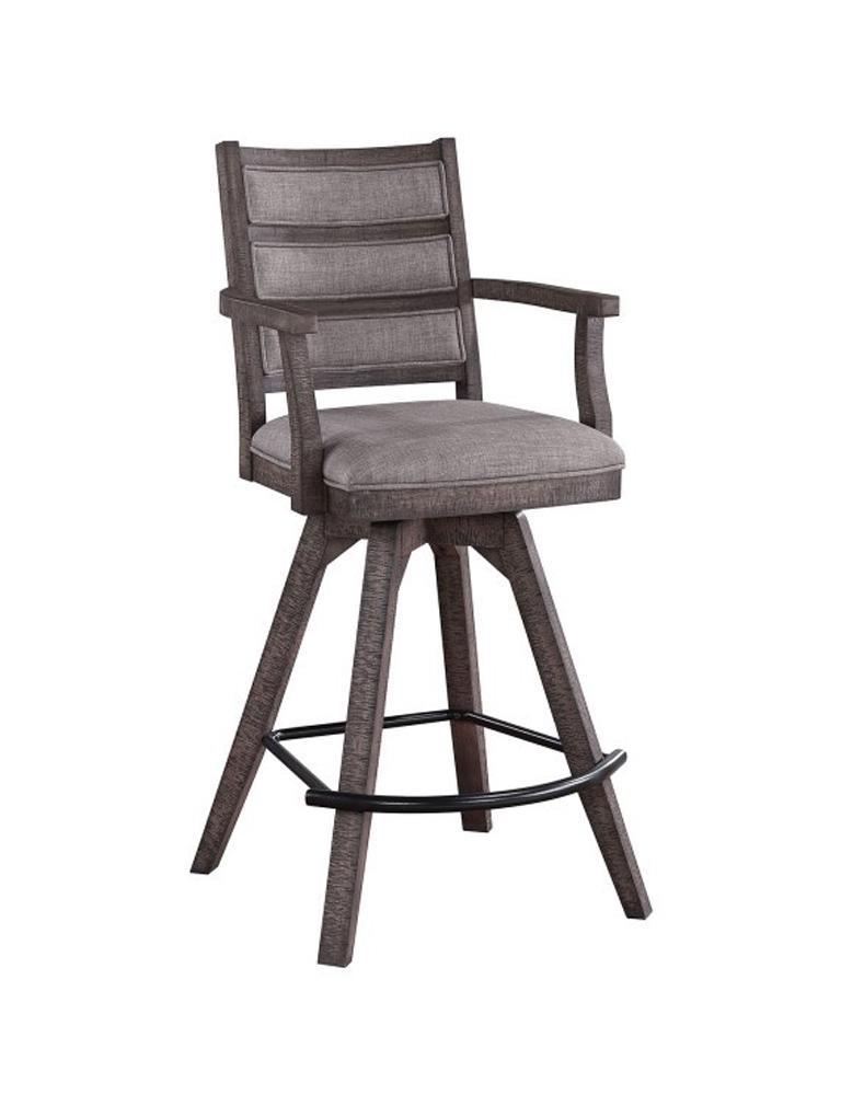 ECI Furniture - Spring Haven Spectator Swivel Bar Stool, Dark Distressed - 1378-40-SBS view 1