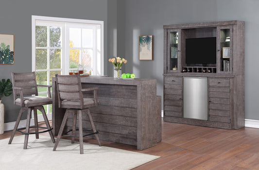 ECI Furniture - Spring Haven Spectator Swivel Bar Stool, Dark Distressed - 1378-40-SBS view 2
