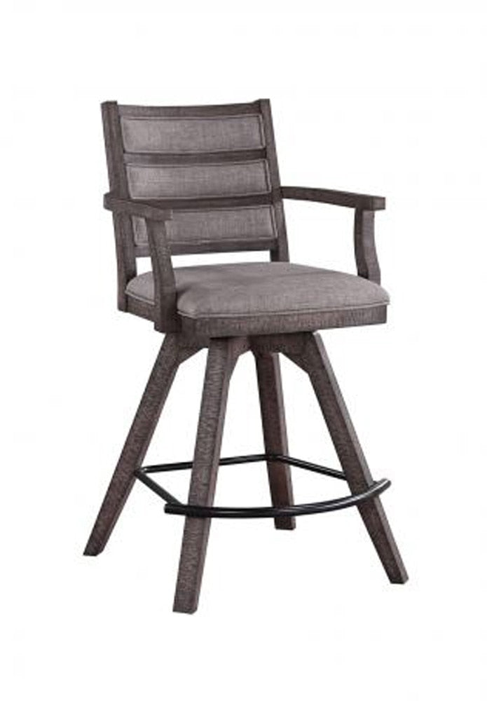 ECI Furniture - Spring Haven Spectator Swivel Counter Stool, Dark Distressed - 1378-40-SCS view 1
