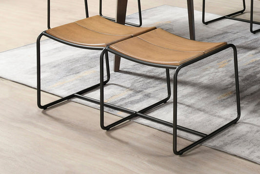 ECI Furniture - Uptown 20"W Backless Bench With Metal Frame  - 4475-00-BN view 1