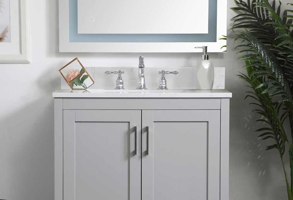 Elegant Furniture & Lighting - 30 inch Backsplash in calacatta white - BS1130CW veiw 2