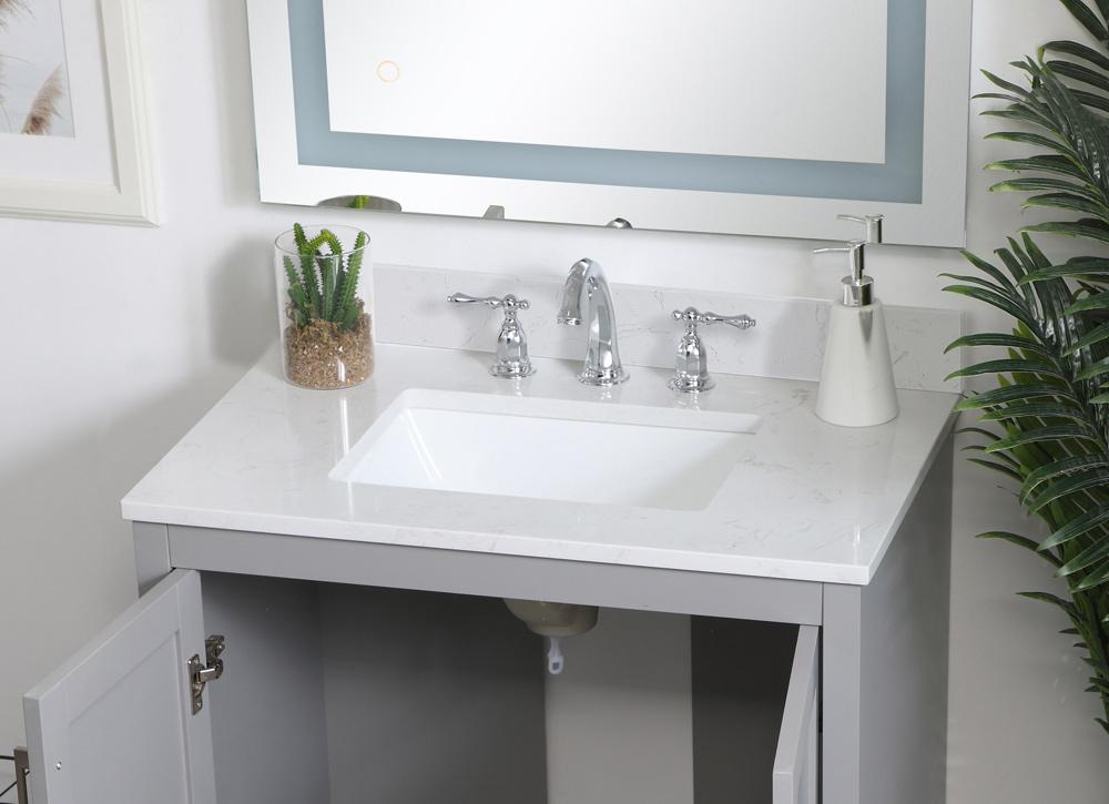 Elegant Furniture & Lighting - 30 inch Backsplash in calacatta white - BS1130CW veiw 3