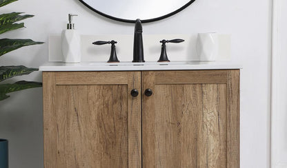 Elegant Furniture & Lighting - 30 inch Backsplash in ivory white - BS1030VW veiw 2