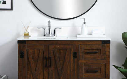 Elegant Furniture & Lighting - 36 inch Backsplash in ivory white - BS1036VW veiw 2