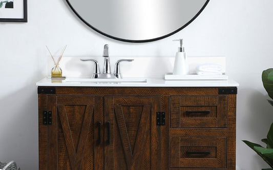 Elegant Furniture & Lighting - 36 inch Backsplash in ivory white - BS1036VW veiw 2