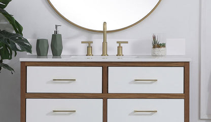 Elegant Furniture & Lighting - 40 inch Backsplash in ivory white - BS1040VW veiw 2