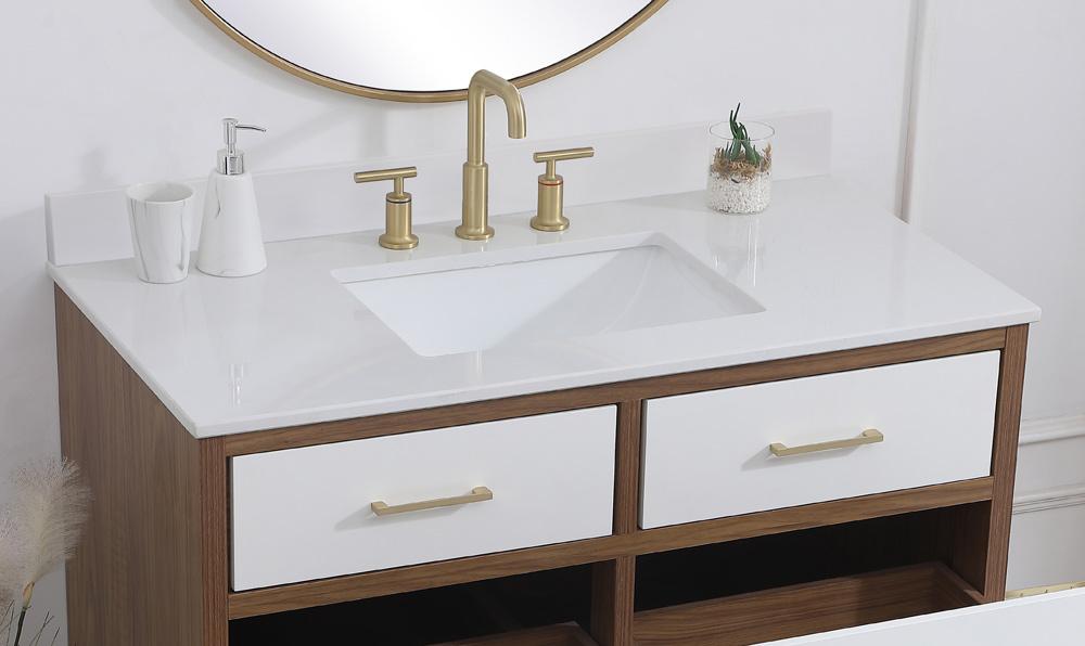 Elegant Furniture & Lighting - 42 inch Backsplash in ivory white - BS1042VW veiw 3