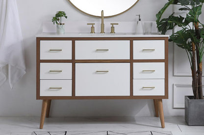Elegant Furniture & Lighting - 48 inch Backsplash in ivory white - BS1048VW veiw 2
