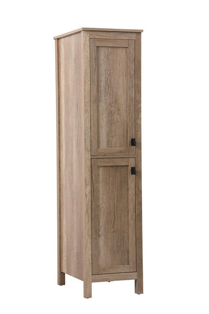 Elegant Furniture & Lighting - Adian 16 Inch Wide Bathroom Linen Storage Freestanding Cabinet In Natural Oak - SC011665NT view 2