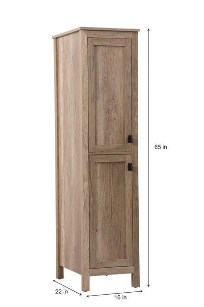 Elegant Furniture & Lighting - Adian 16 Inch Wide Bathroom Linen Storage Freestanding Cabinet In Natural Oak - SC011665NT view 8