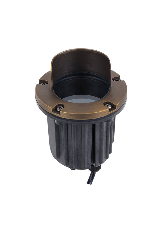 Elegant Furniture & Lighting - Aera Cast brass well light with integrated canopy - W123 veiw 1