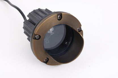 Elegant Furniture & Lighting - Aera Cast brass well light with integrated canopy - W123 veiw 4