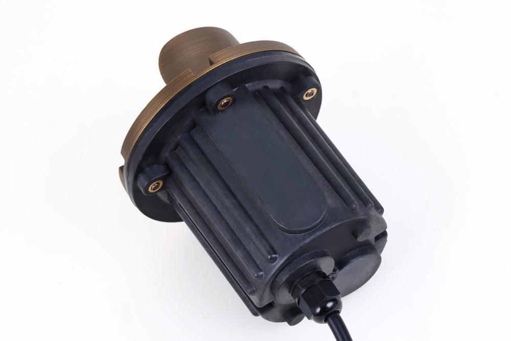 Elegant Furniture & Lighting - Aera Cast brass well light with integrated canopy - W123 veiw 6