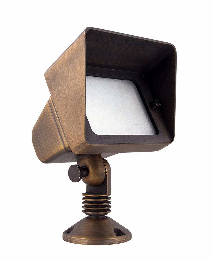 Elegant Furniture & Lighting - Aera Flood Light W2.75In D5.25In H8In Antique Brass Includes Stake G4 Halogen 35W(Light Source Not Included) - C048 veiw 1