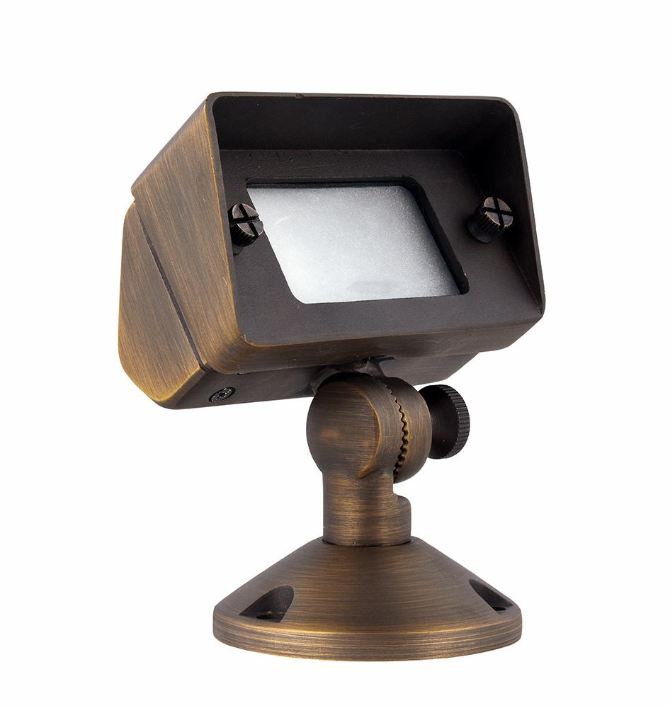 Elegant Furniture & Lighting - Aera Flood Light W2In D4In H6In Antique Brass Includes Stake G4 Halogen 35W(Light Source Not Included) - C046 veiw 1