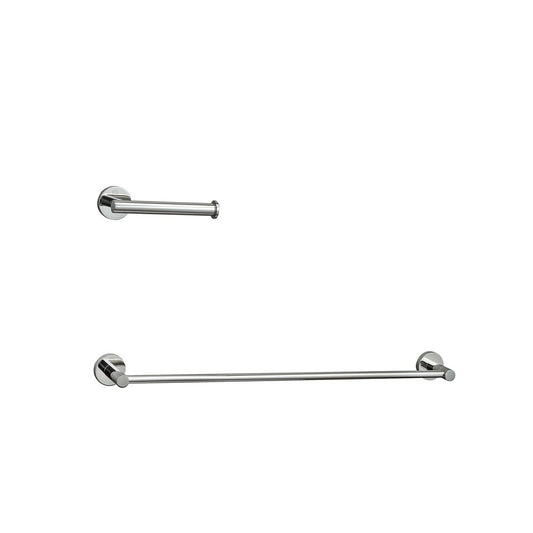 Elegant Furniture & Lighting - Alma 2-Piece Bathroom Hardware Set in Chrome - HWB-11S2PCH view 1