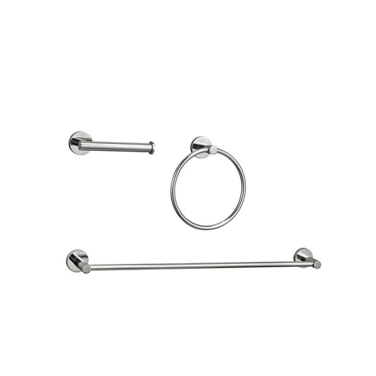 Elegant Furniture & Lighting - Alma 3-Piece Bathroom Hardware Set in Chrome - HWB-11S3RPCH view 1
