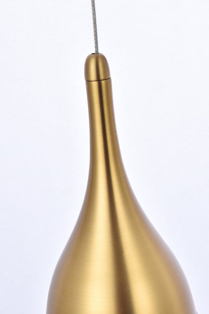 Elegant Furniture & Lighting - Amherst 24 inch LED chandelier in satin gold - 3809D24SG veiw 5