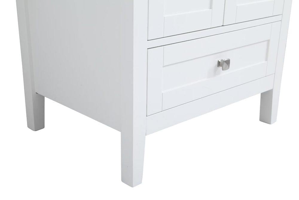 Elegant Furniture & Lighting - Aqua 24 In. Single Bathroom Vanity Set In White - VF-2001 view 7