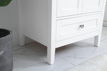 Elegant Furniture & Lighting - Aqua 24 In. Single Bathroom Vanity Set In White - VF-2001 view 8