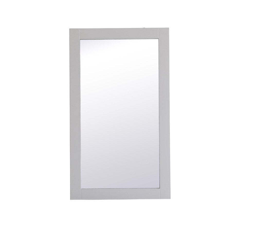 Elegant Furniture & Lighting - Aqua rectangle vanity mirror 18 inch in Grey - VM21832GR view 1