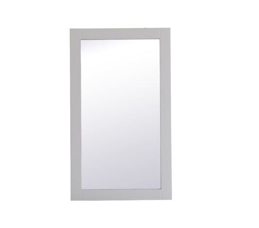 Elegant Furniture & Lighting - Aqua rectangle vanity mirror 18 inch in Grey - VM21832GR view 1