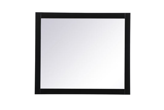 Elegant Furniture & Lighting - Aqua vanity mirror 42x36 inch in black - VM24236BK view 1
