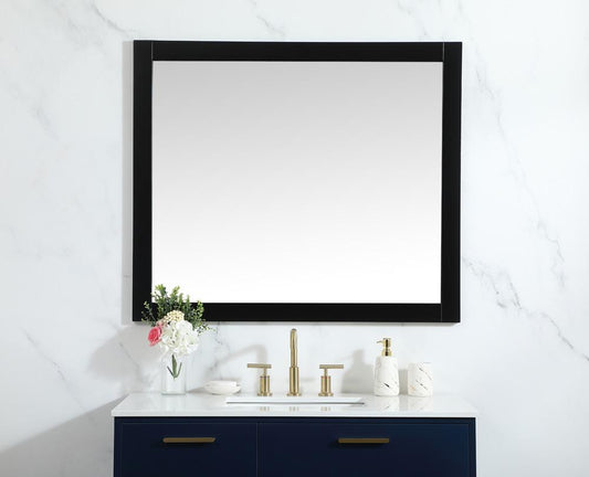 Elegant Furniture & Lighting - Aqua vanity mirror 42x36 inch in black - VM24236BK view 2