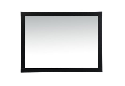 Elegant Furniture & Lighting - Aqua vanity mirror 48x36 inch in black - VM24836BK view 1