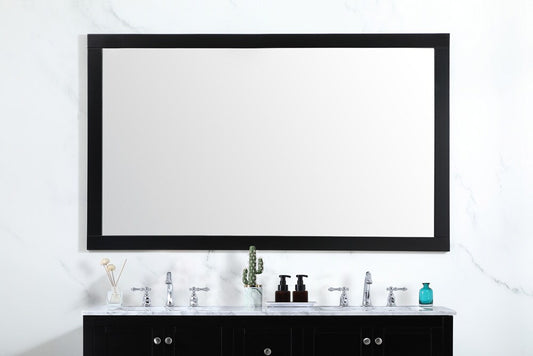 Elegant Furniture & Lighting - Aqua vanity mirror 60x36 inch in black - VM26036BK view 2