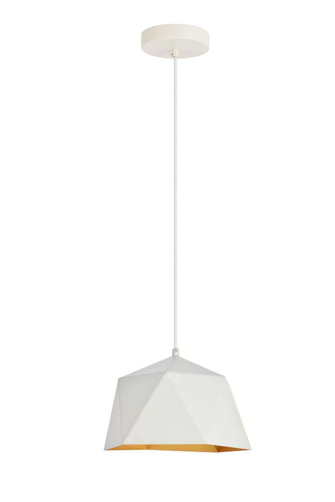 Elegant Furniture & Lighting - Arden Pendant D10.2 H6.7 Lt:1 frosted white and Gold Finish - LDPD2078 view 2