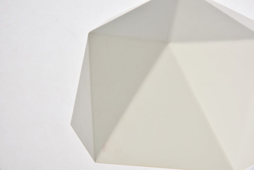 Elegant Furniture & Lighting - Arden Pendant D10.2 H6.7 Lt:1 frosted white and Gold Finish - LDPD2078 view 4