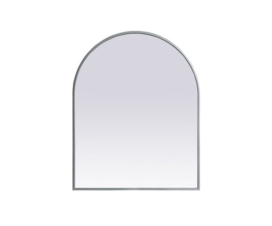 Elegant Furniture & Lighting - Ayra Metal Frame Arch Mirror 24x30 Inch in Silver - MR1A2430SIL view 1