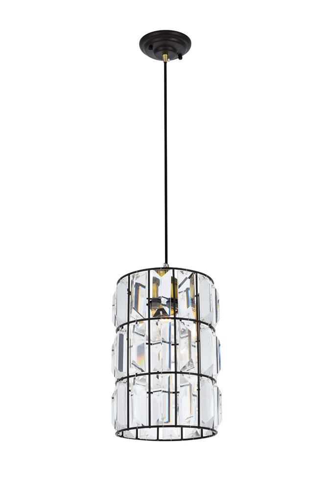 Elegant Furniture & Lighting - Blair Pendant D7.1 H11.5 Lt:1 Oil rubbed bronze Finish - LD5002D7ORB veiw 1