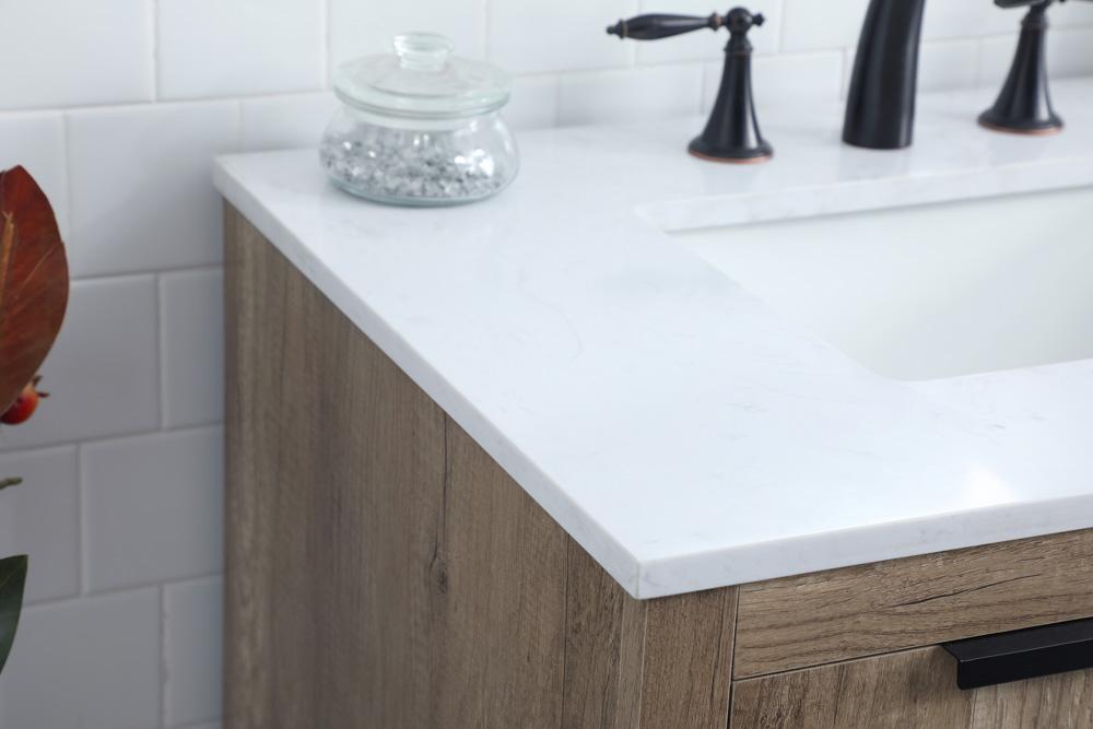 Elegant Furniture & Lighting - Blake 72 Inch Double Bathroom Vanity In Natural Oak - VF19472DNT veiw 6