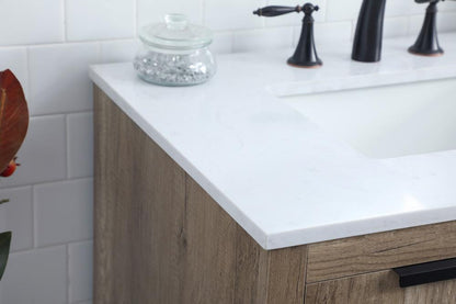 Elegant Furniture & Lighting - Blake 72 Inch Double Bathroom Vanity In Natural Oak - VF19472DNT veiw 6