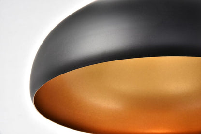 Elegant Furniture & Lighting - Circa Pendant D12.5in H10in Lt:1 Black Finish - LDPD2046 view 5