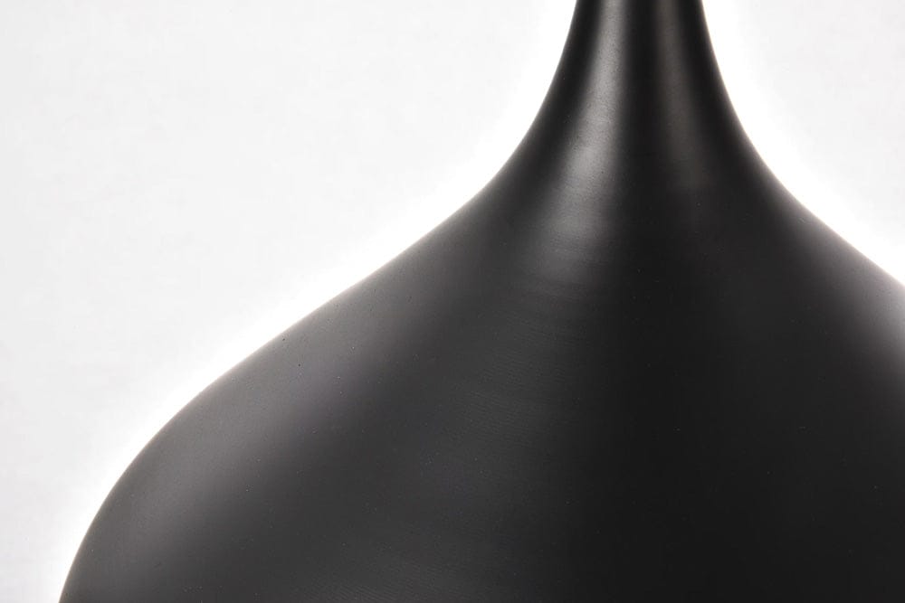 Elegant Furniture & Lighting - Circa Pendant D12.5in H10in Lt:1 Black Finish - LDPD2046 view 6