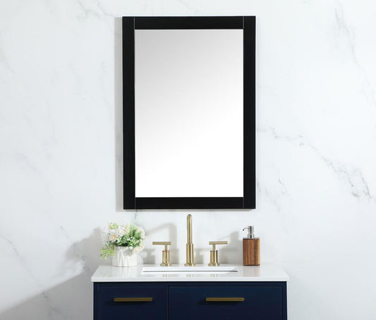 Elegant Furniture & Lighting - Cole vanity mirror 22 x 32 inch in black - VM22232BK veiw 2