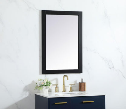 Elegant Furniture & Lighting - Cole vanity mirror 22 x 32 inch in black - VM22232BK veiw 3